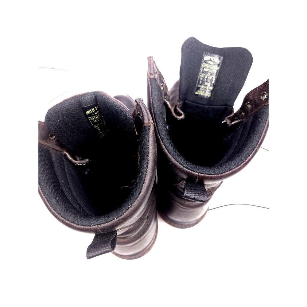 Red Wing Irish Setter 83808 Logger Steel Toe Work Boots Waterproof Mens 10 D - Picture 8 of 11